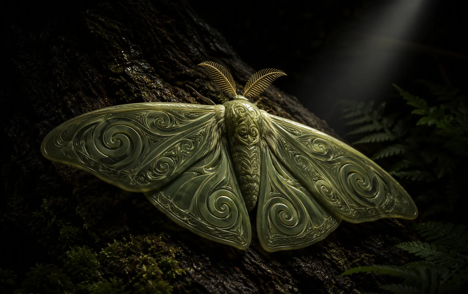 Te Pepe — the puriri moth in the moon shaft