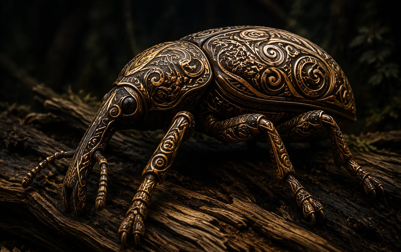 The elephant weevil — the armoured snout