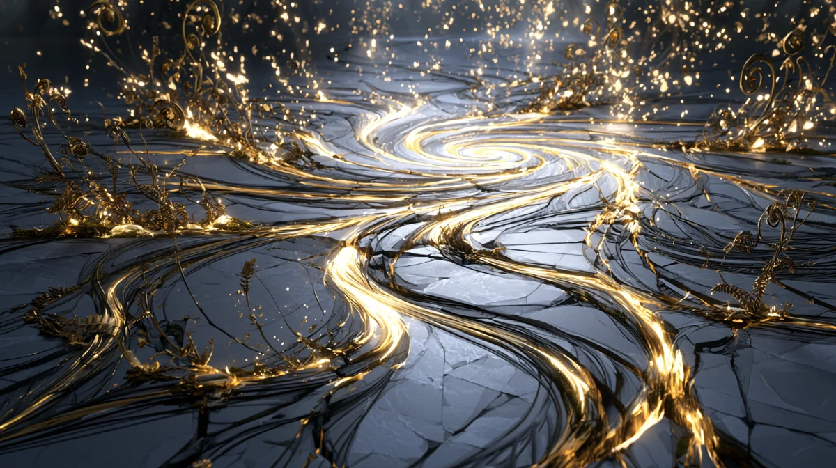 Ancient stone floor in time-lapse light